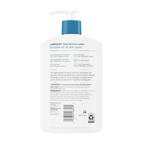 Lubriderm applied to elbow demonstrating targeted relief for dry areas