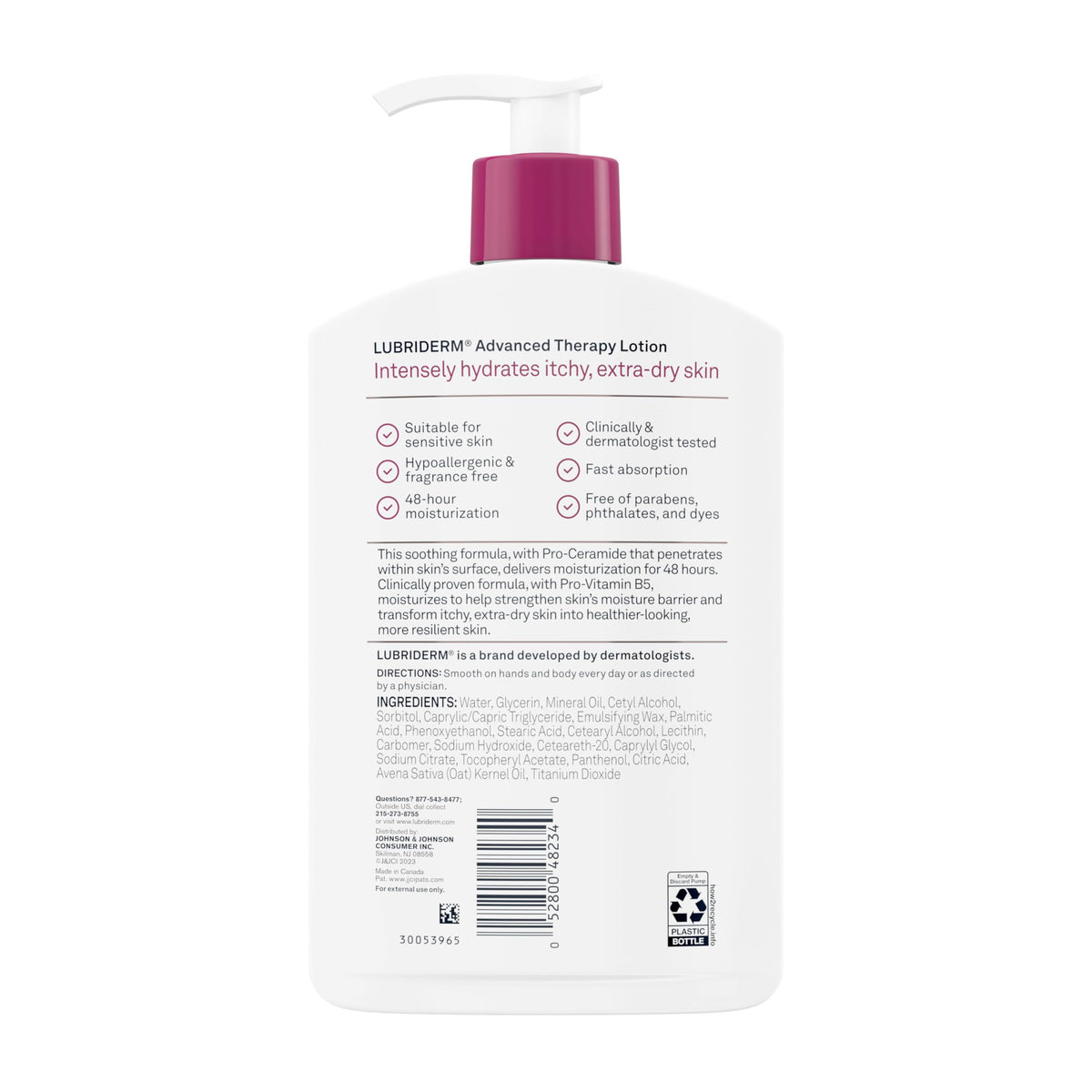 Lubriderm two bottles boxed together showcasing the 2-pack value and storage