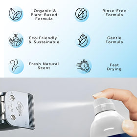 LUCAS-CIDE nozzle close-up highlighting precise spray control for blades