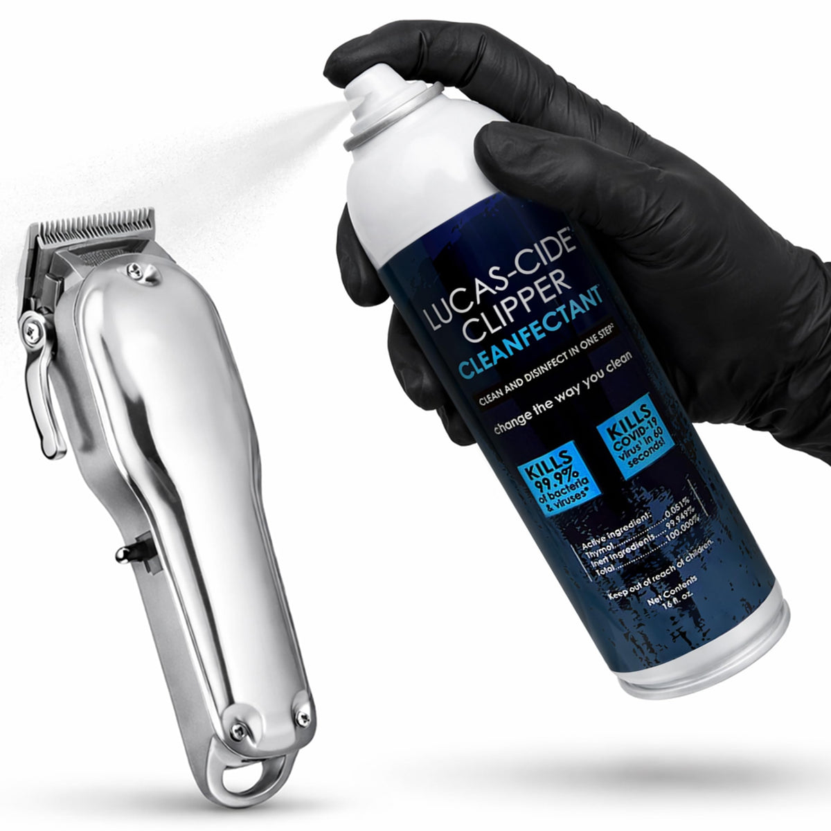 LUCAS-CIDE front packaging showing 16 fl oz can and benefits