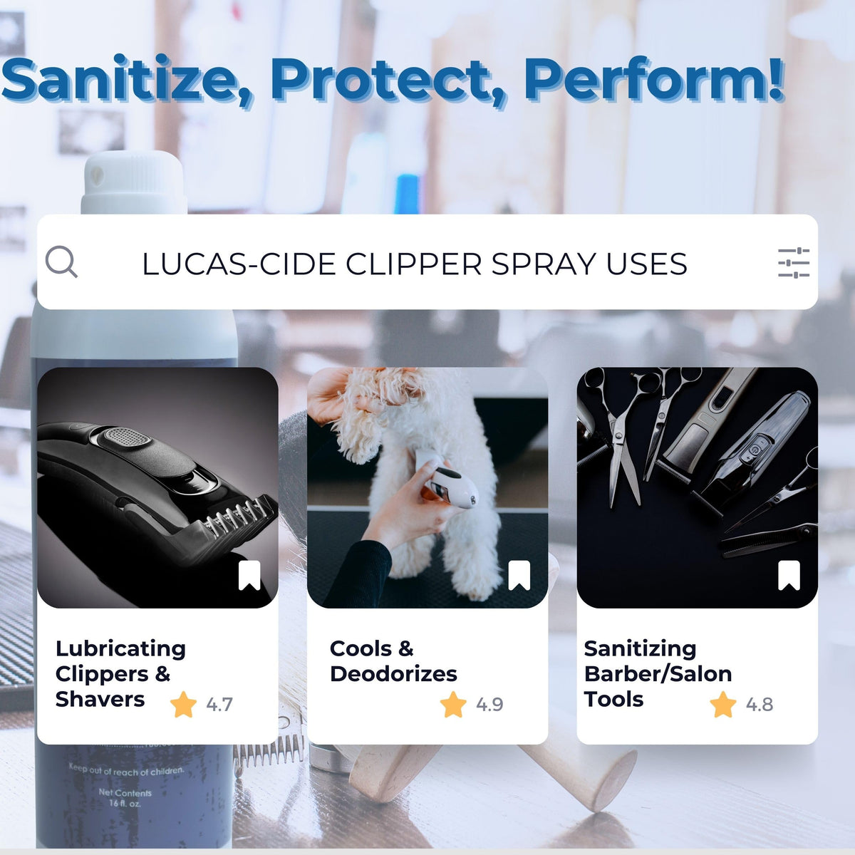 LUCAS-CIDE product label close-up showing disinfectant and usage details
