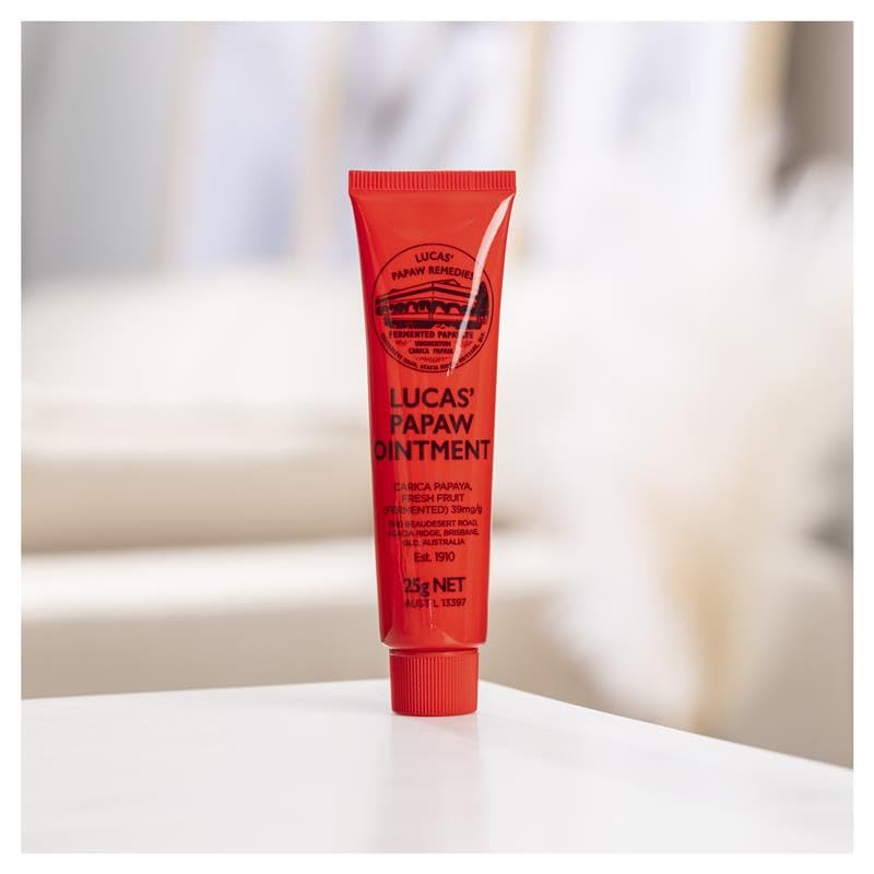 Lucas Papaw tube inside a travel bag showing convenience for travel benefit