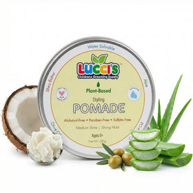 LUCCI’S CHILDRENS GROOMING SUPPLY front tub showing 5oz label and benefits