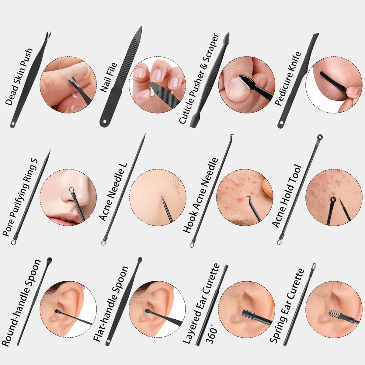 LUCK AROUND toenail clipper detail demonstrating sturdy cutting for thick nails