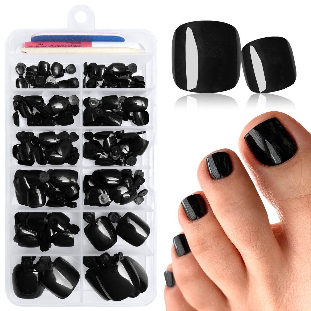 LuckForever front packaging showing full kit for instant pedicure