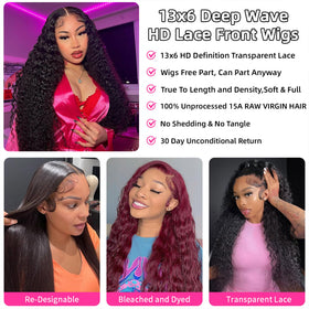 Lucksee styled straight and curled to show heat-styling versatility