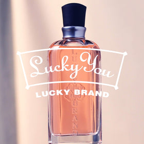 Lucky Brand cap and neck detail of Lucky You showing secure closure benefit