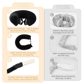 Luckybear hook detail on flex core displaying secure hold without clips
