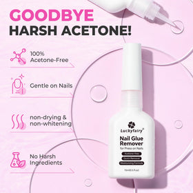 Luckyfairy bottle held in hand displaying 15ml scale for compact travel-friendly size