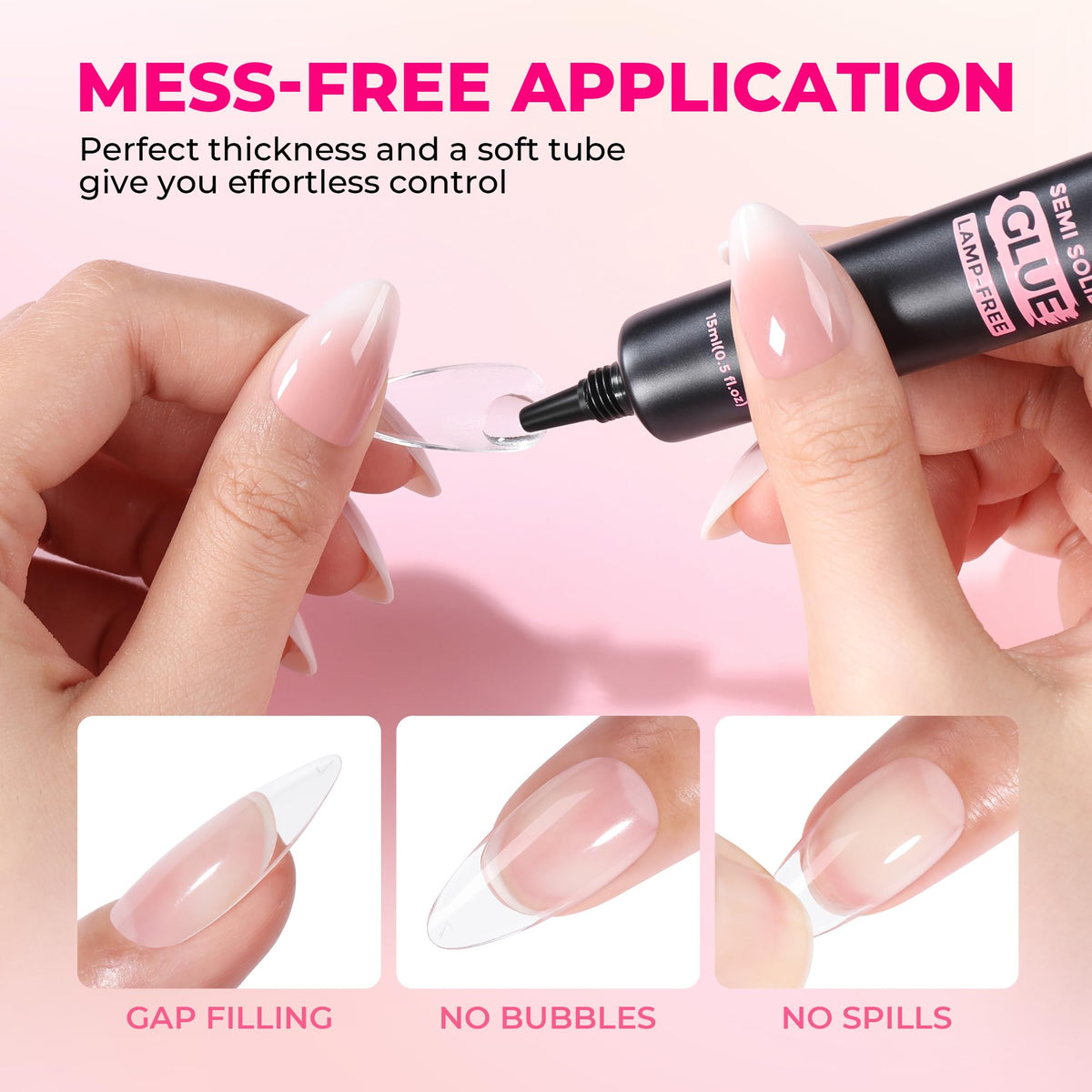 Luckyfairy tube with cap removed showing leak-proof seal advantage