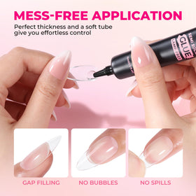 Luckyfairy tube with cap removed showing leak-proof seal advantage