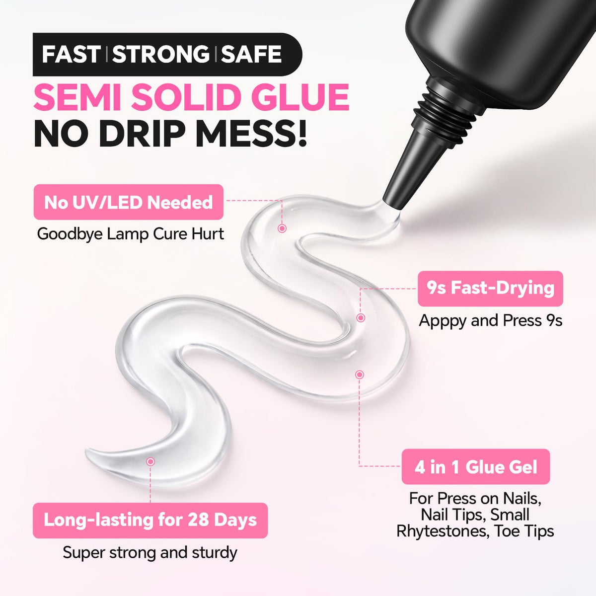 Luckyfairy cuticle sticks and extras for accurate placement and tidy results