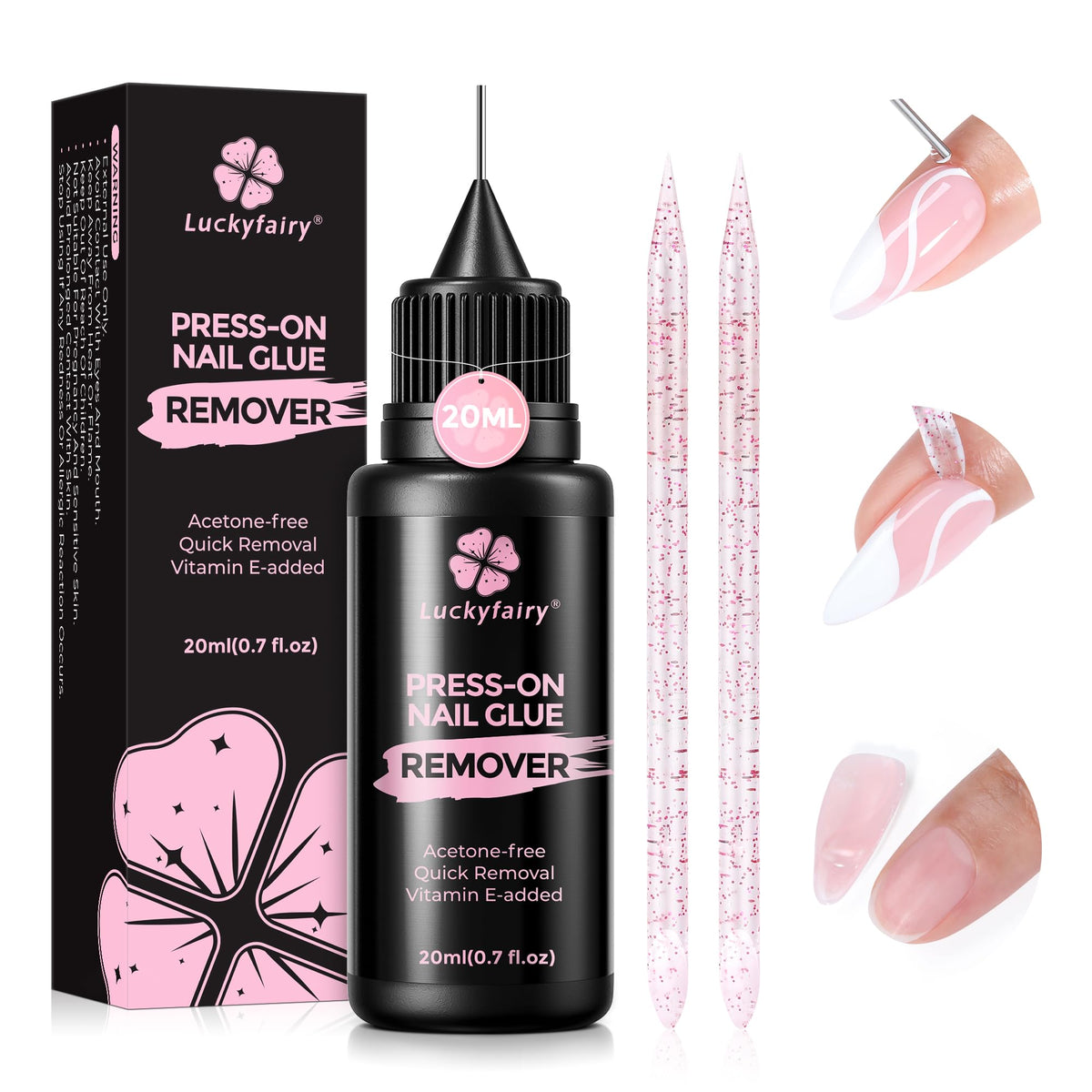 Luckyfairy front packaging 20ml shows compact bottle and branding benefits