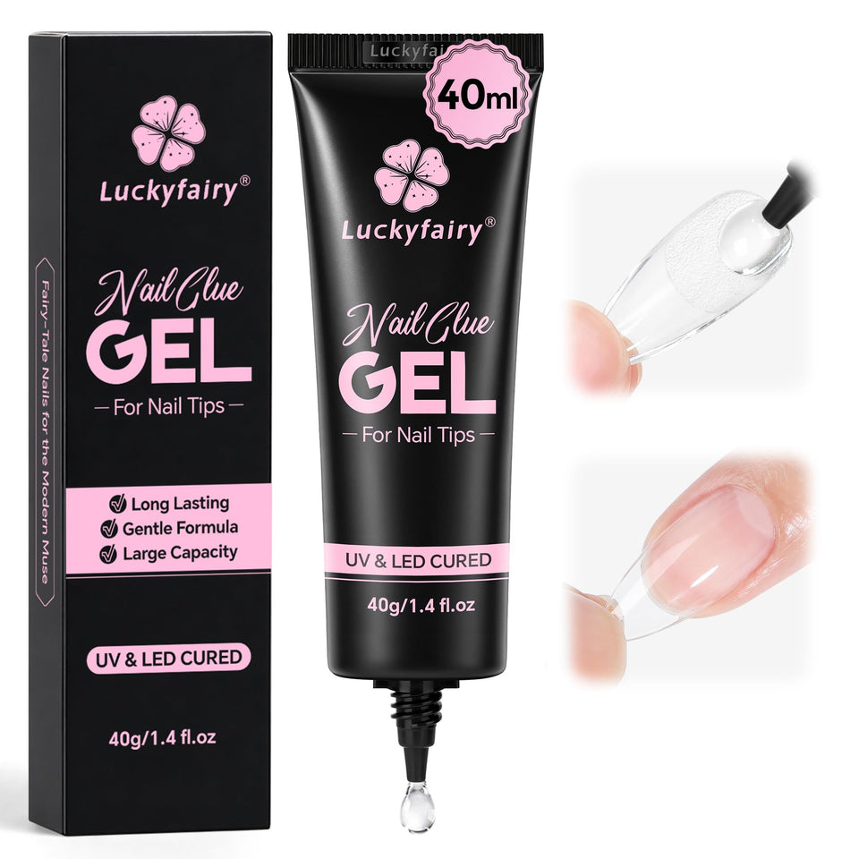 Luckyfairy front packaging showing 40ml value size and professional use benefits