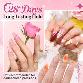 Luckyfairy gel texture drop demonstrating non-flowing gel for controlled placement
