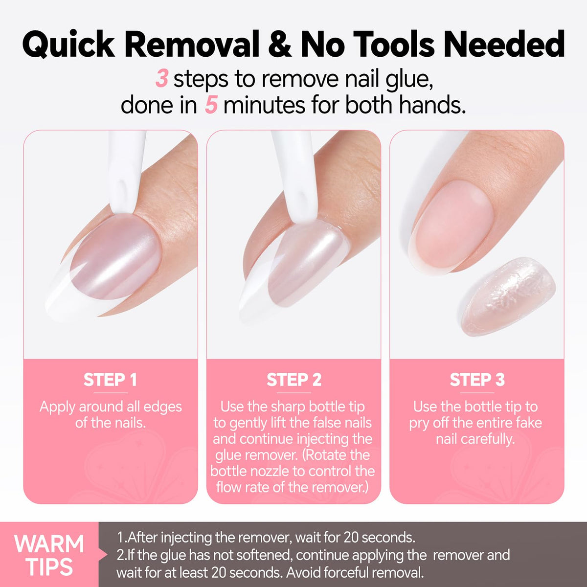 Luckyfairy label and ingredients panel showing acetone-free formula