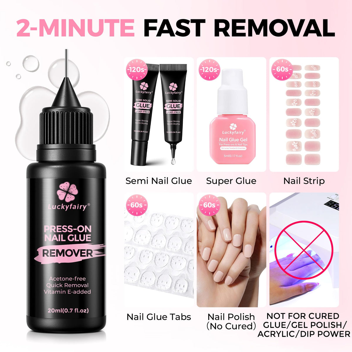 Luckyfairy micro-control tip closeup highlights precise, mess-free application