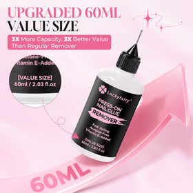 Luckyfairy precision tip close-up for accurate adhesive application