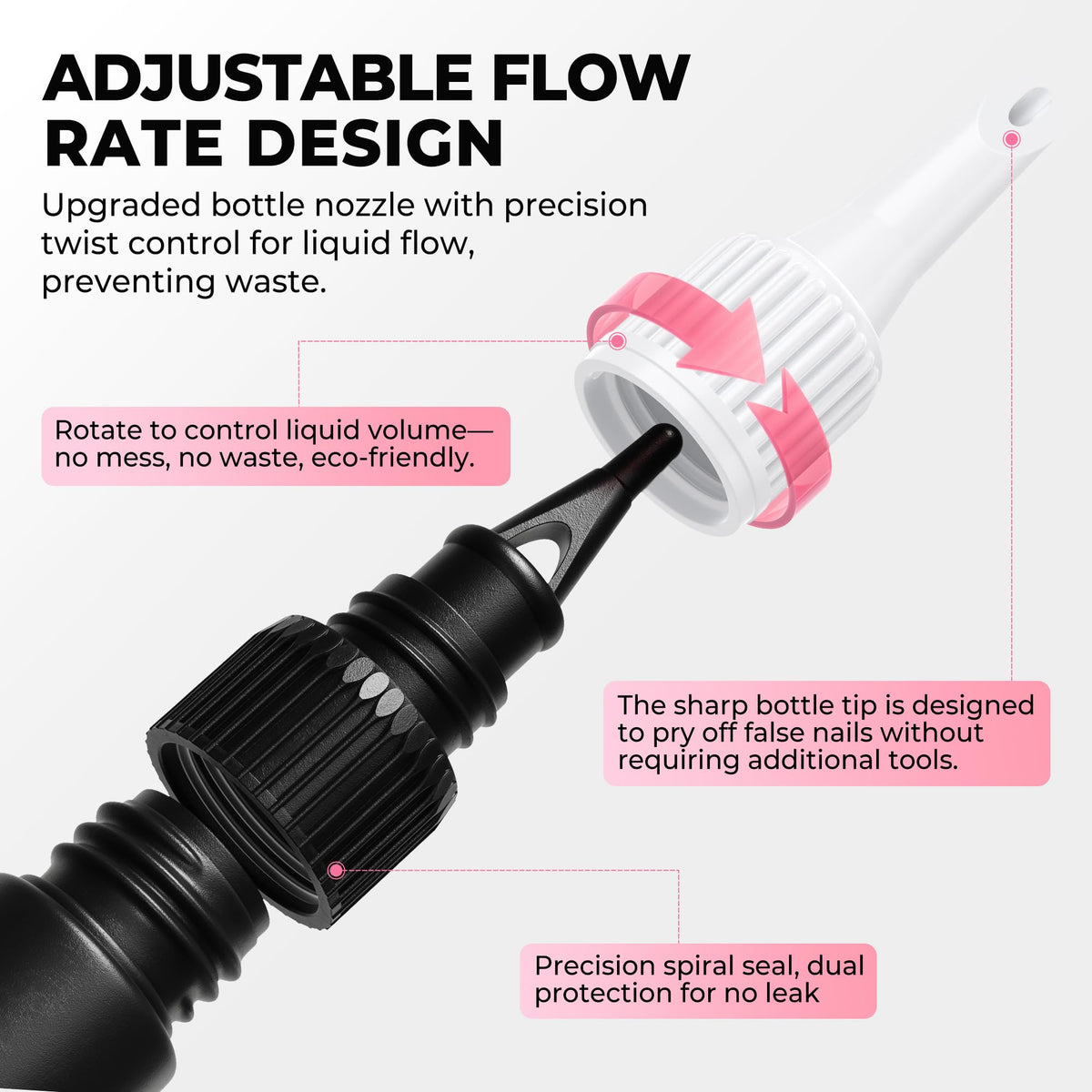Luckyfairy removal process demonstration using non-acetone remover to protect nails