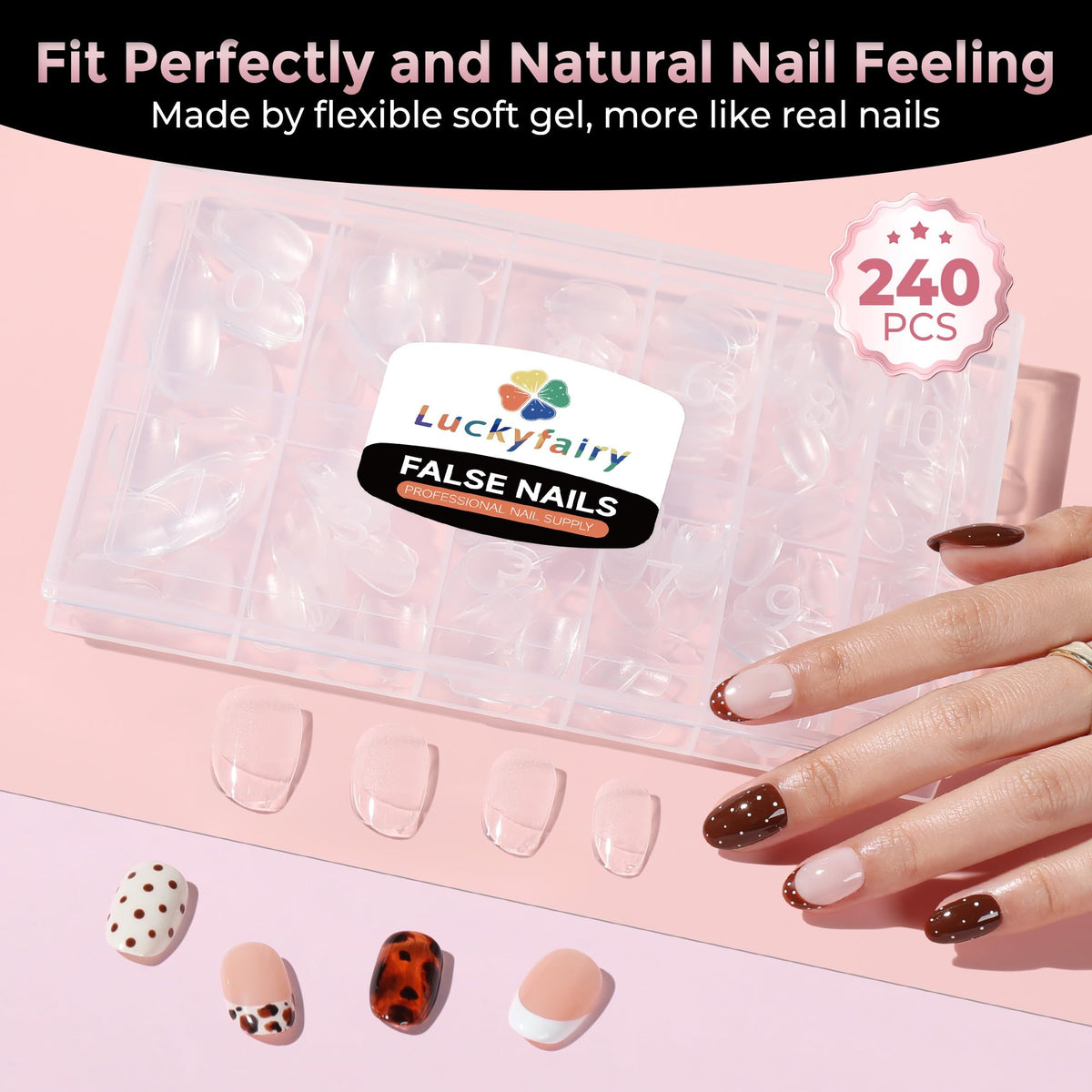 Luckyfairy salon workstation with tips ready for professional use