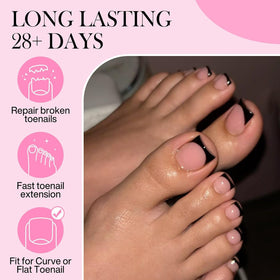 Luckyfairy size chart and pre-numbered tips for fast correct selection