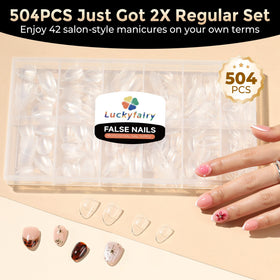 Luckyfairy soft-gel tip flexed to show bendability without cracking benefit