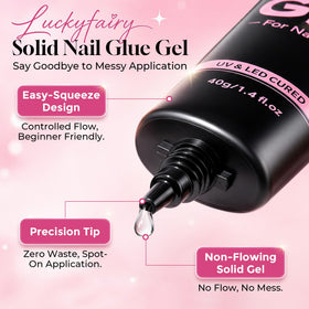 Luckyfairy tube nozzle close-up for precise, mess-free dispensing benefit
