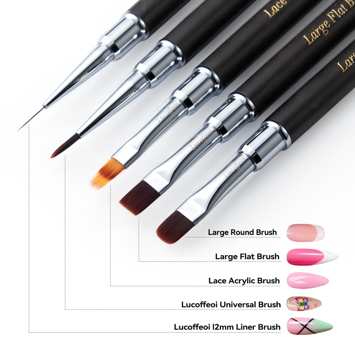 Lucoffeoi brush on salon table with tools for professional-ready setup benefit