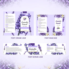 LUCOTIYA kit arranged in spa setting with candles for relaxing foot care