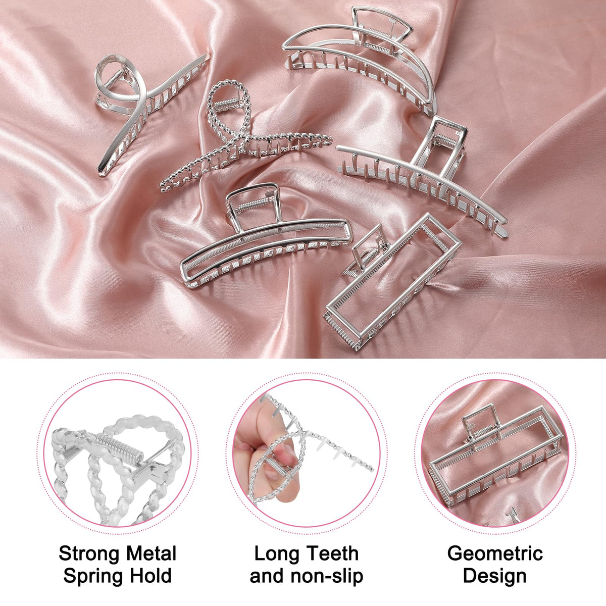 LUKACY clip securing a high ponytail for confident no-slip styling