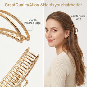 LUKACY close-up of gold metal finish highlighting durability and smooth edges