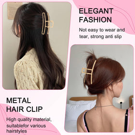 LUKACY full set of six gold clips displayed for styling variety