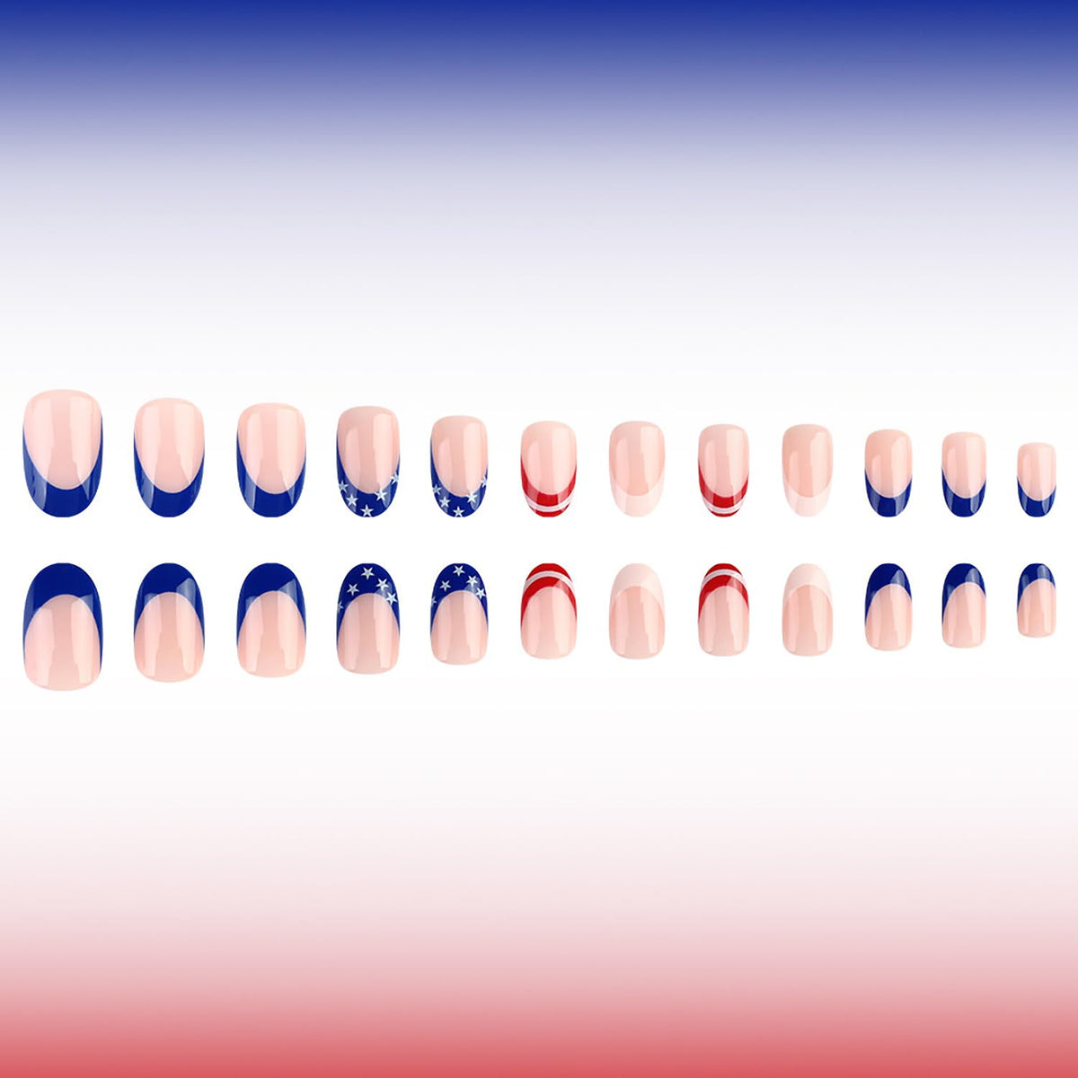 Lukmexor nails being applied with adhesive tab for fast salon-style results