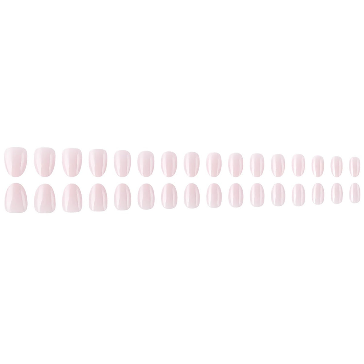 Lukmexor worn on hands lifestyle photo showing natural short oval nude pink look