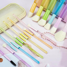 LULUCOLORS travel scene with kit in a suitcase illustrating portability benefit