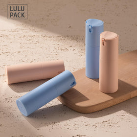 Lulupack closeup of airless pump nozzle highlighting airtight seal and precise dispensing
