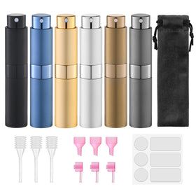 Lulupack front view brown set showing six bottles and compact design benefit