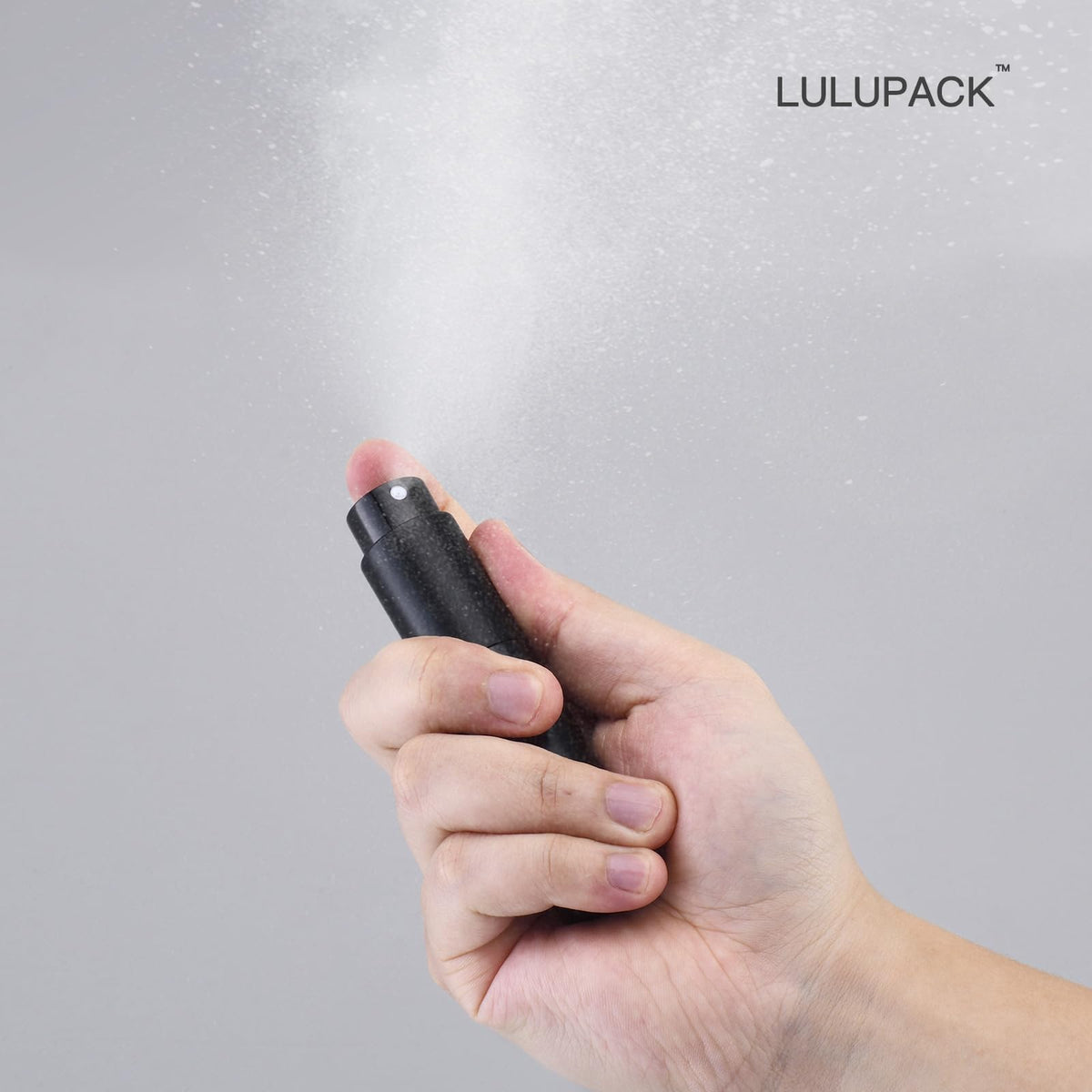 Lulupack twist nozzle detail demonstrating retractable lock for leak protection