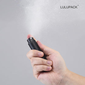 Lulupack twist nozzle detail demonstrating retractable lock for leak protection