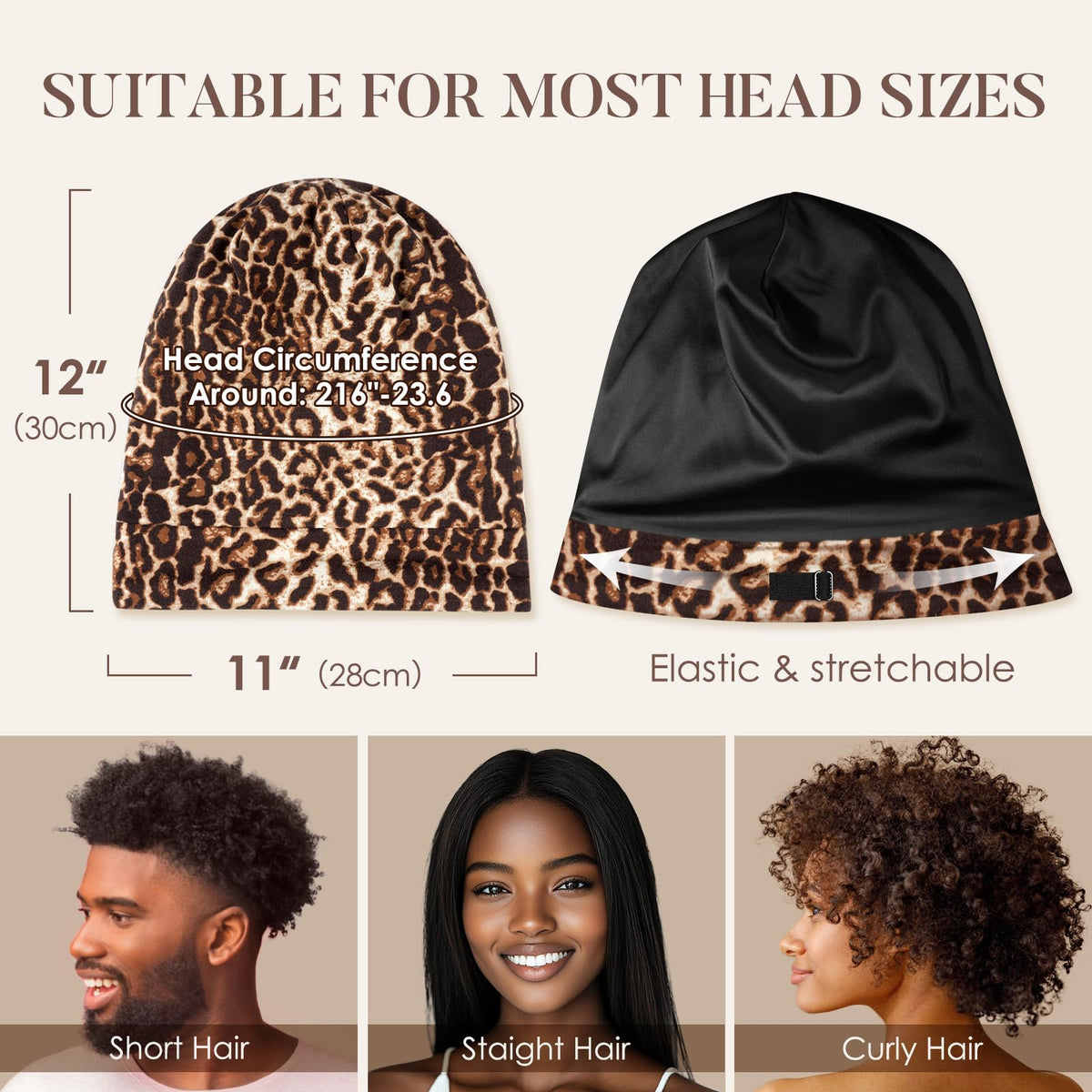 LULUSILK bonnet worn while sleeping illustrating secure overnight protection benefit