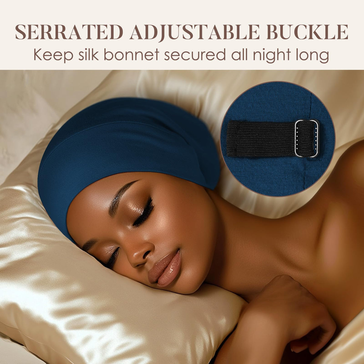 LULUSILK cap held in hand to show lightweight scale and portability
