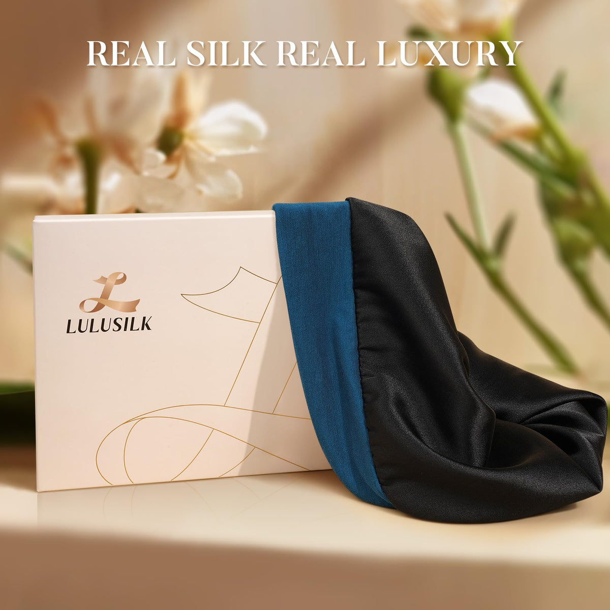 LULUSILK gift box packaging ideal for gifting a protective sleep cap