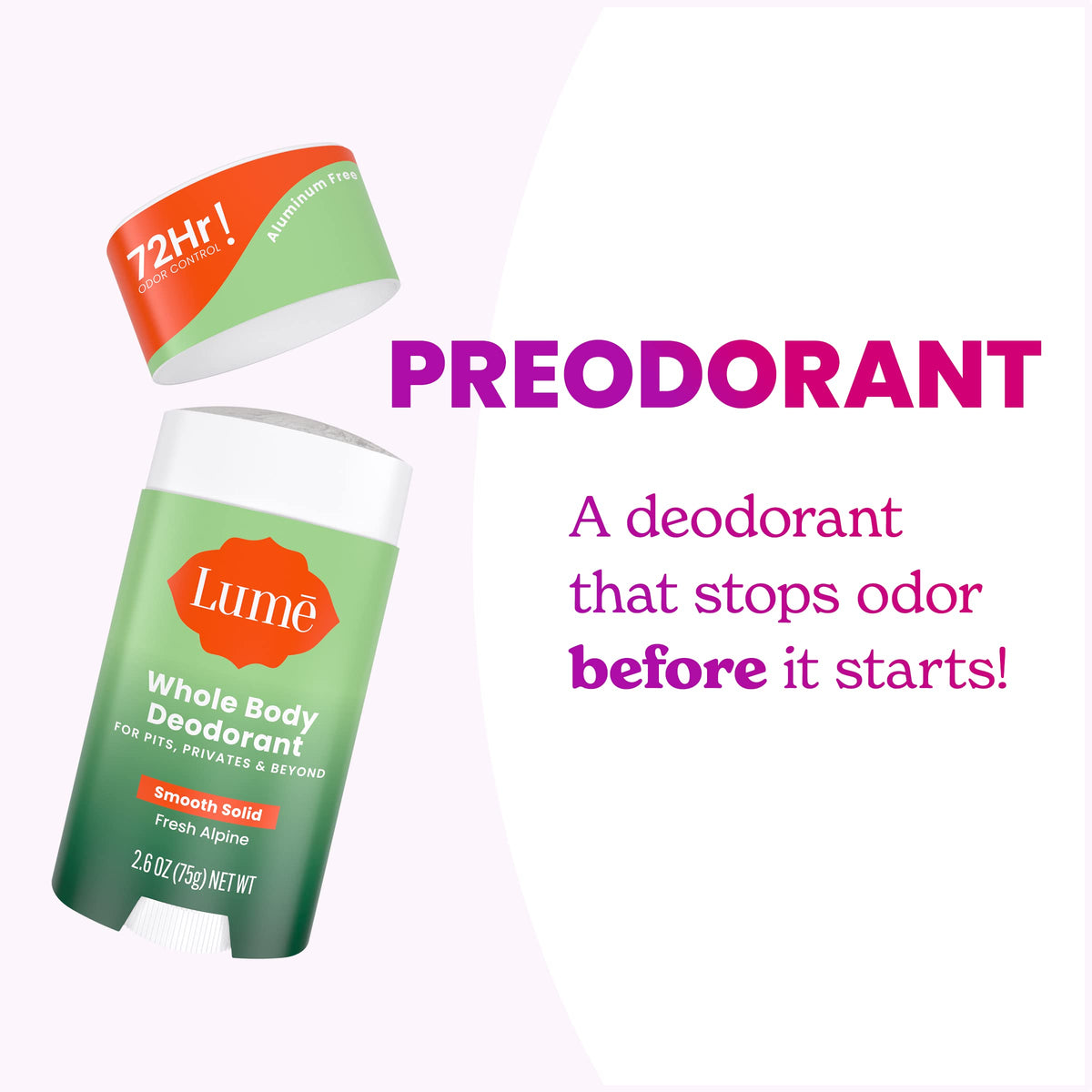 Lume applying to bikini area showing gentle formula benefit