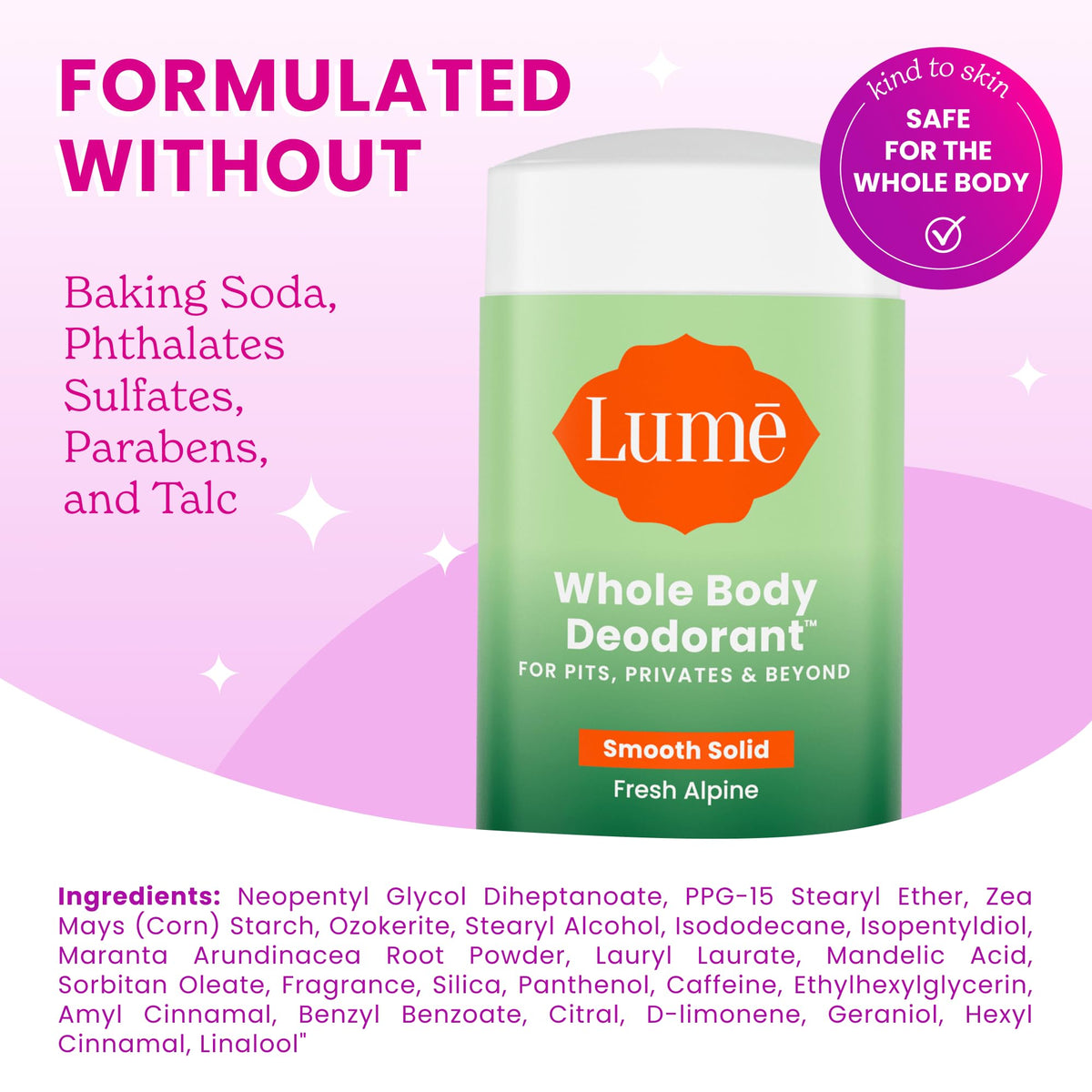 Lume used on feet showing targeted odor control for toes and heels