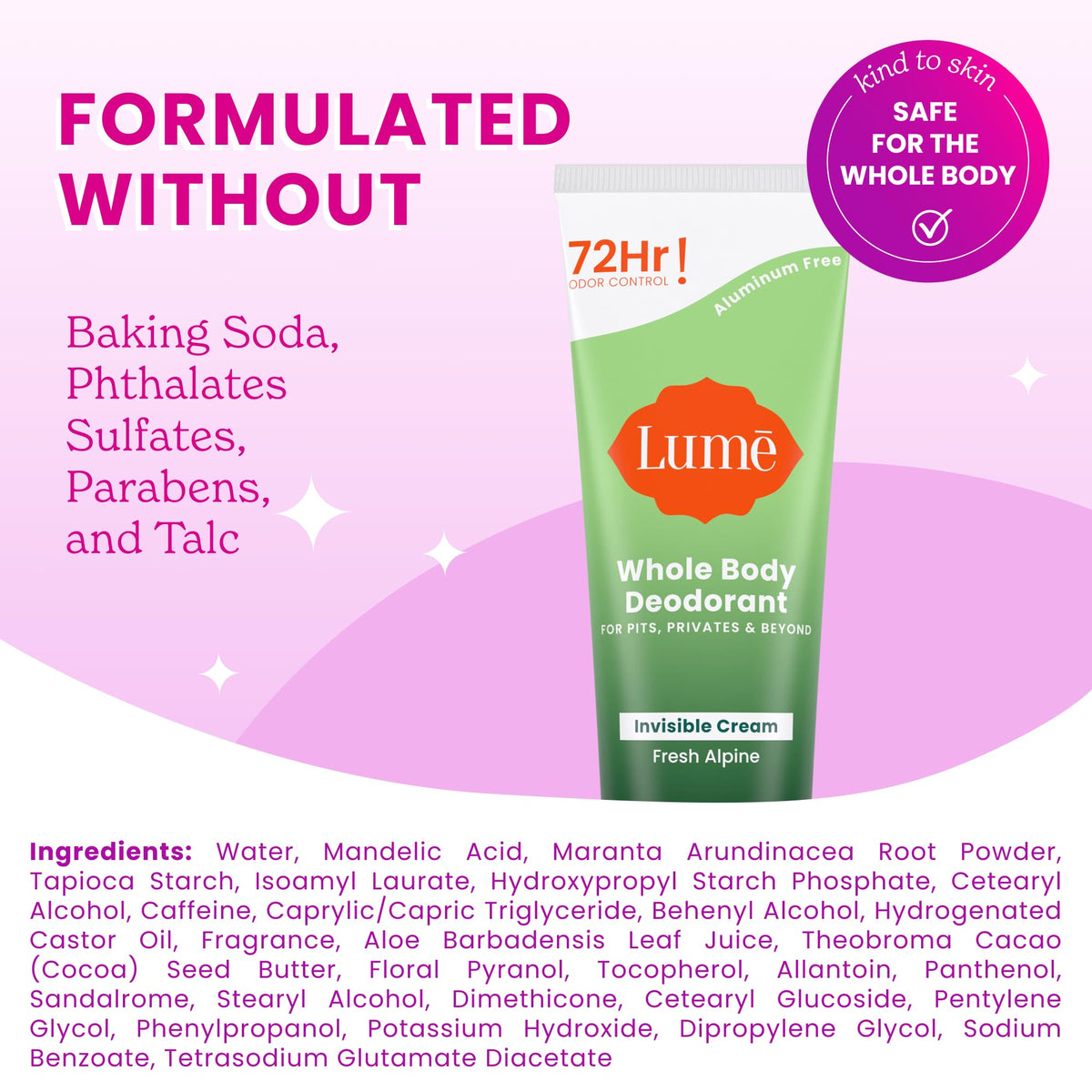 Lume intimate-area application demo showing gentle, skin-friendly benefit