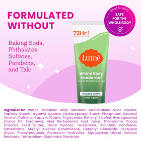 Lume intimate-area application demo showing gentle, skin-friendly benefit