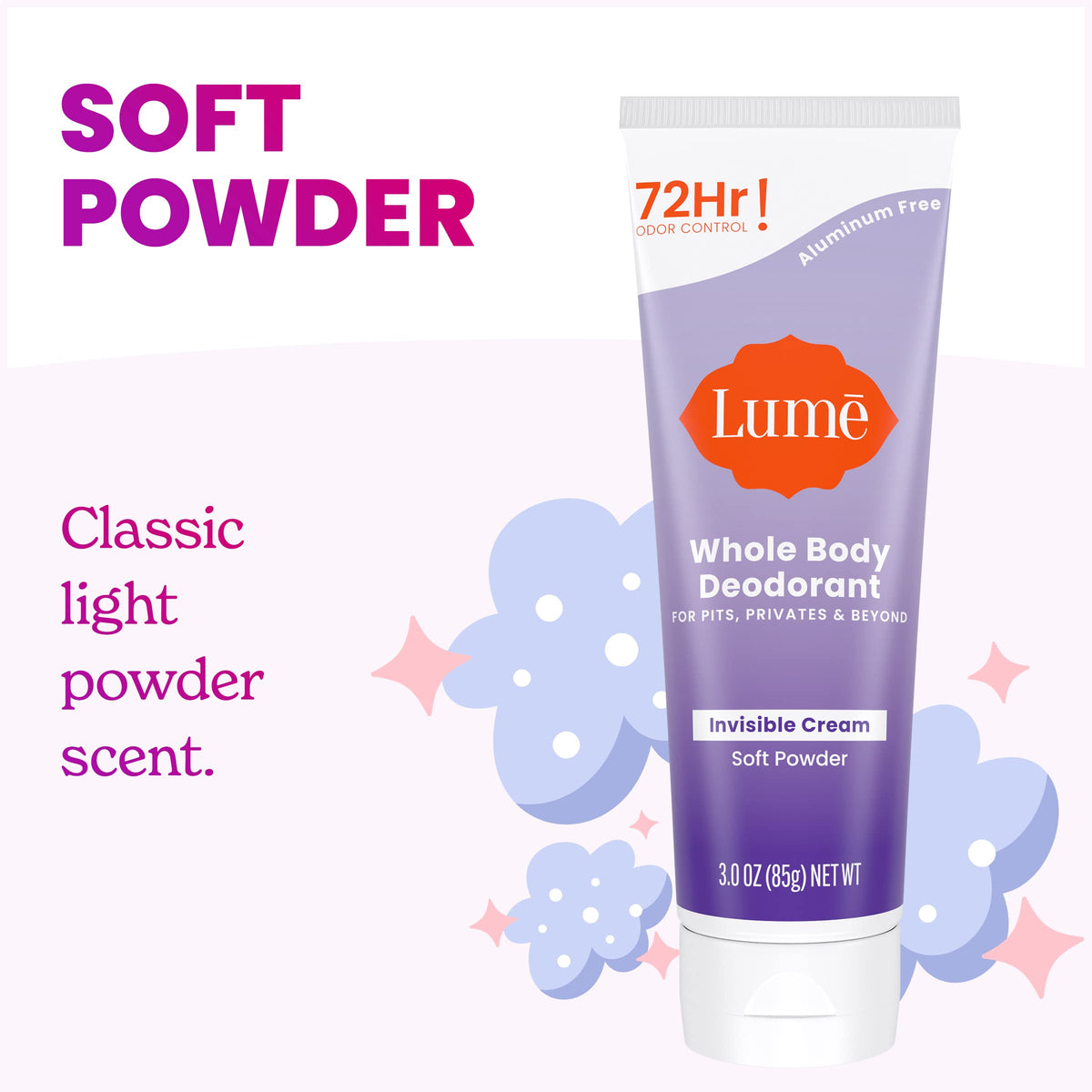 Lume cream on hand being rubbed in to show easy absorption benefit