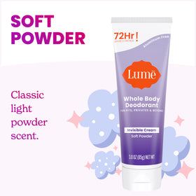 Lume cream on hand being rubbed in to show easy absorption benefit