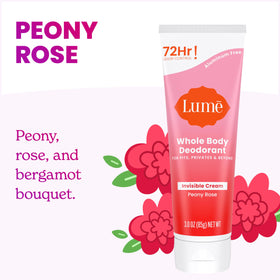 Lume being applied underarm illustrating quick absorption and long-lasting odor control benefit