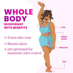 Lume applied underarm demonstrating whole-body odor control benefit